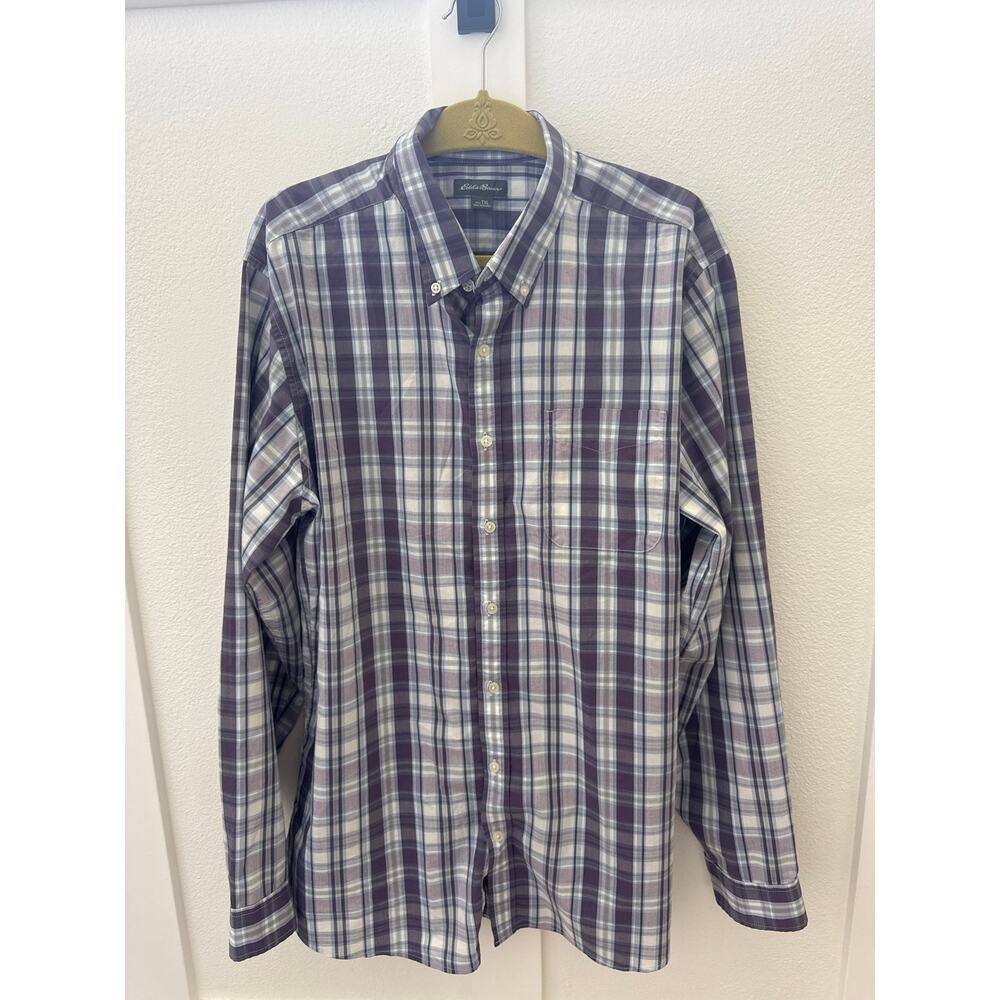 Men's Eddie Bauer Plaid Button Down, Size TXL